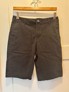 RSQ Men's Black Flat Front Chino Shorts